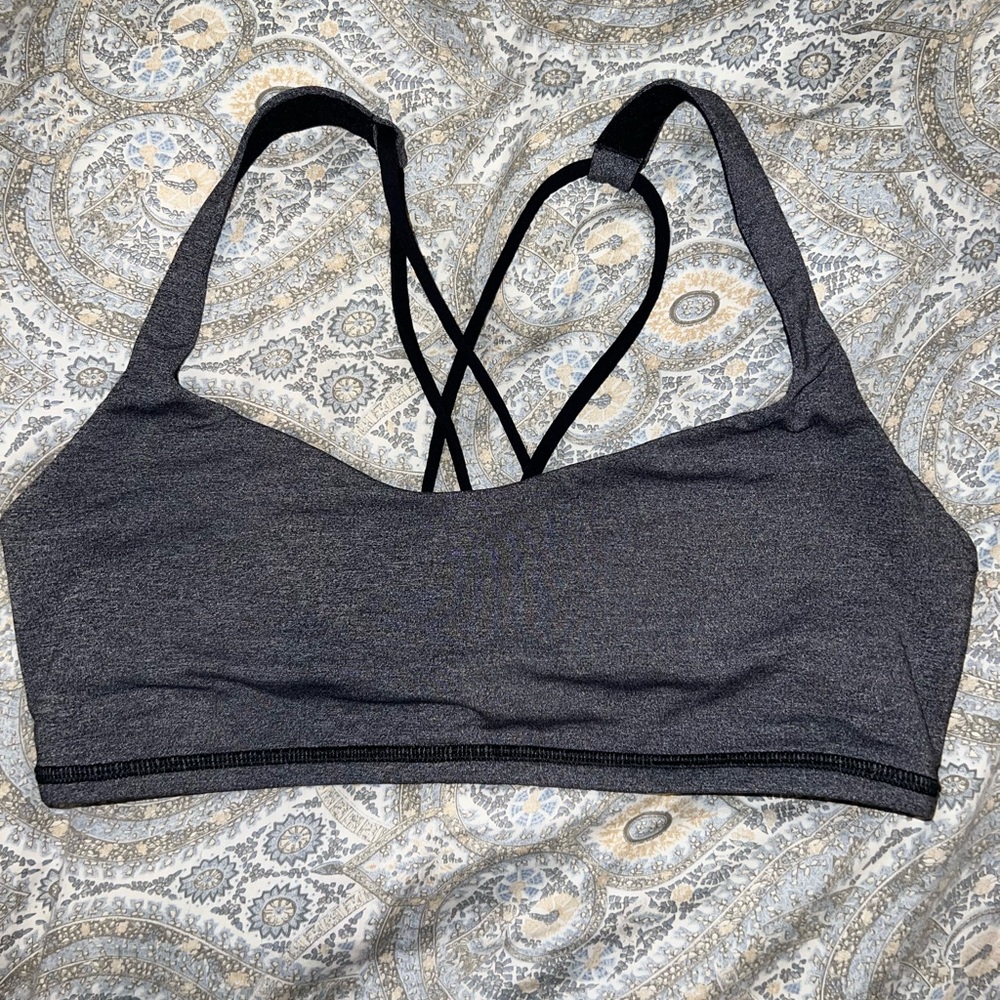 Lululemon strappy sports bra, size 8, light support